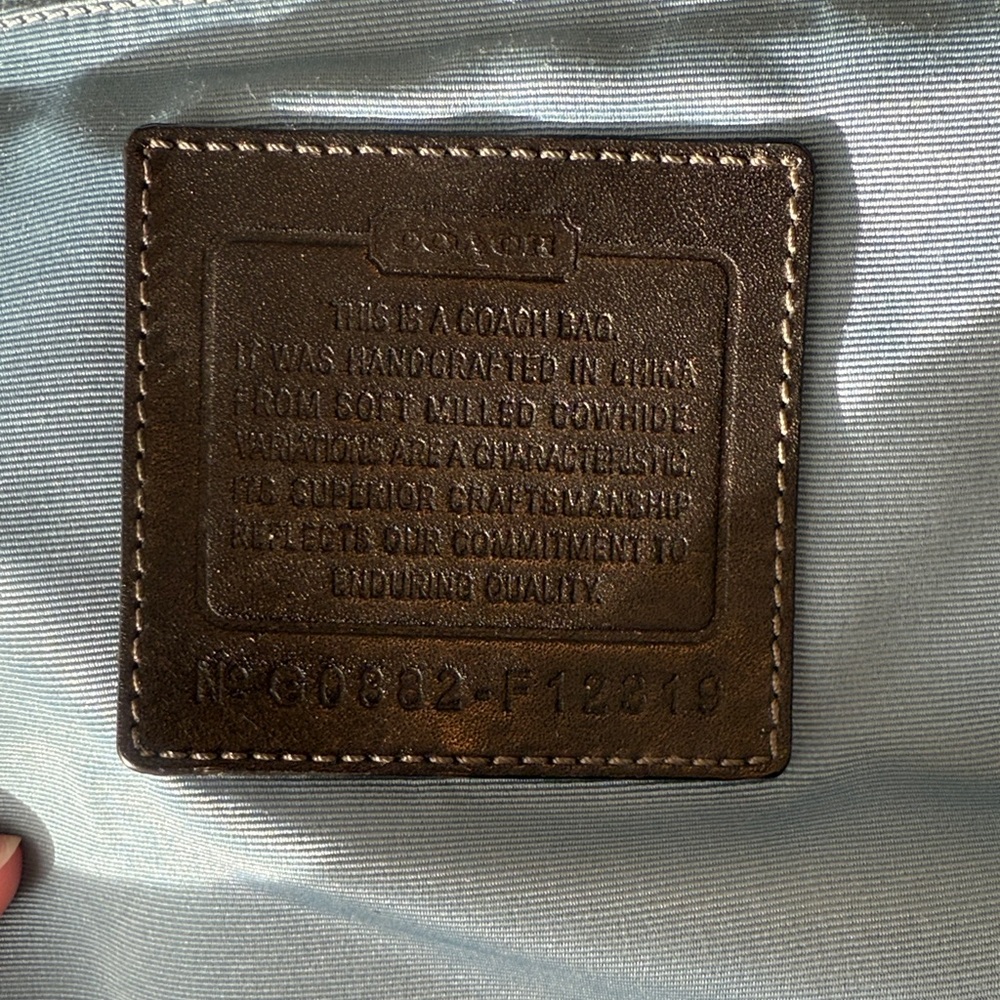 Coach Black Pebble Leather Shoulder Bag - Picture 9 of 9